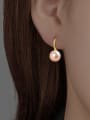 thumb 925 Sterling Silver Imitation Pearl Irregular Minimalist Hook Earring 3