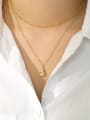 thumb 925 Sterling Silver Irregular Vintage Simple thread drop-shaped Necklace 3