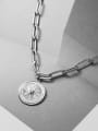 thumb 925 Sterling Silver Round Vintage Lariat Necklace 2