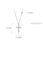 thumb 925 Sterling Silver With Platinum Plated Fashion Cross Necklaces 3