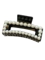 thumb Cellulose Acetate Trend Geometric Imitation Pearl Jaw Hair Claw 0