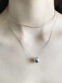 thumb 925 Sterling Silver Simple Round Ball Pendant Necklace 1