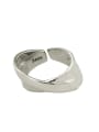 thumb Vintage  Sterling Silver With  Simplistic Smooth Irregular Free Size Rings 3