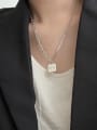 thumb 925 Sterling Silver Geometric Vintage Hollow Chain Necklace 1