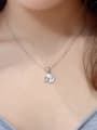 thumb 925 Sterling Silver Cubic Zirconia Icon Dainty Necklace 1