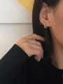 thumb 925 Sterling Silver Double Loop Ear Clamp (Single)  Minimalist Hoop Earring 2
