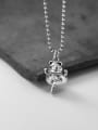 thumb 925 Sterling Silver Vintage Cat  Pendant Necklace 1