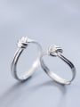 thumb 925 Sterling Silver  Minimalist knot Free Size Ring 0