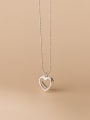 thumb 925 Sterling Silver Hollow Heart Minimalist Necklace 2