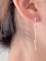 thumb 925 Sterling Silver Geometric Vintage Round Stick  Drop Earring 2