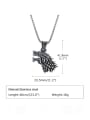 thumb Stainless steel Animal Hip Hop Wolf Head Pendant Necklace 3