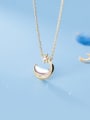 thumb 925 Sterling Silver Moon Minimalist  pendant Necklace 2