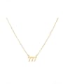 thumb 925 Sterling Silver Number Minimalist Necklace 0