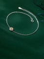 thumb 925 Sterling Silver Flower Minimalist Anklet 0