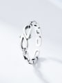 thumb 925 Sterling Silver  Vintage symmetry Chain Band Ring 0