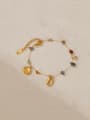 thumb Stainless steel Shell Irregular Hip Hop Link Bracelet 2