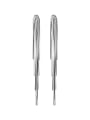 thumb 925 Sterling Silver Tassel Minimalist Threader Earring 4