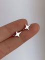 thumb 925 Sterling Silver Star  Clip Earring 2