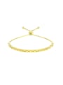 thumb 925 Sterling Silver Irregular Dainty Adjustable Bracelet 0