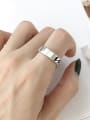 thumb 925 Sterling Silver Vintage   Chain Smooth Free Size Midi Ring 0