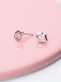 thumb 925 Sterling Silver Mouth Minimalist Stud Earring 0