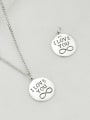 thumb Vintage Sterling Silver With Vintage Round Letter Pendant Diy Accessories 0