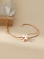 thumb 925 Sterling Silver Flower Minimalist Strand Bracelet 2