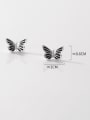 thumb 925 Sterling Silver Butterfly Vintage Stud Earring 1