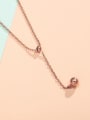 thumb Stainless steel Bead Geometric Trend Lariat Necklace 1