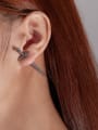 thumb Titanium Steel Cross Hip Hop Stud Earring 1