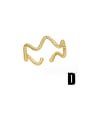 thumb Brass Cubic Zirconia Heart Minimalist Band Ring 4