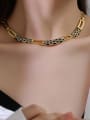 thumb Brass Cubic Zirconia Vintage Snake  Ring Earring Bangle And Necklace Set 2