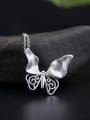 thumb 925 Sterling Silver Simple Setro  Butterfly Pendant Necklace 2