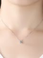 thumb 925 Sterling Silver  Fashion Simple Micro Inlay 3A Zircon Necklace 1