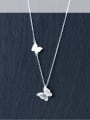 thumb 925 Sterling Silver Butterfly Minimalist Necklace 0