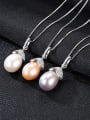 thumb 925 Sterling Silver Freshwater Pearl  Pendant  Necklace 2