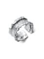 thumb 925 Sterling Silver Geometric Vintage Band Ring 3