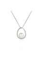thumb 925 Sterling Silver Moissanite Geometric Minimalist Necklace 3