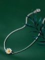 thumb 925 Sterling Silver  Flower Minimalist Anklet 2