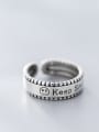 thumb 925 Sterling Silver Vintage Letter  Free Size Ring 2