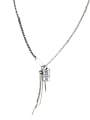 thumb Vintage Sterling Silver With Platinum Plated Fashion Tassel pendant  Necklaces 0