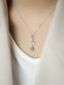 thumb 925 Sterling Silver Imitation Pearl White Necklace 3