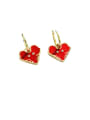 thumb 925 Sterling Silver With  Gold Plated Minimalist Heart Clip On Earrings 2
