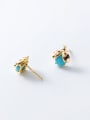 thumb 925 Sterling Silver Resin insect  Minimalist Stud Earring 3