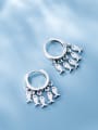 thumb 925 Sterling Silver Many creative fish Classic Huggie Earring 0