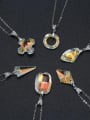 thumb 925 Sterling Silver Austrian Crystal Geometric Luxury Necklace 2