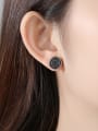 thumb Copper Cubic Zirconia Round Minimalist Cluster Earring 1