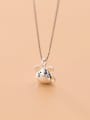 thumb 925 Sterling Silver With Platinum Plated Cute Mouse Pendants 1
