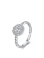 thumb 925 Sterling Silver Cubic Zirconia Round Classic Band Ring 2