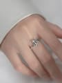 thumb 925 Sterling Silver Cubic Zirconia Bear Vintage Band Ring 2
